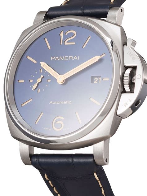 panerai luminor due titanium blue dial 42mm new|Panerai pam 01247 zip.